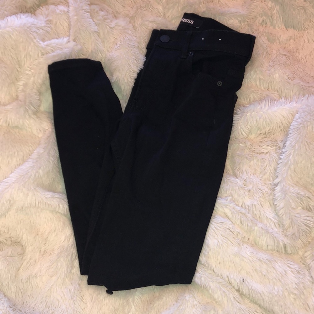 EXPRESS High rise black jeans